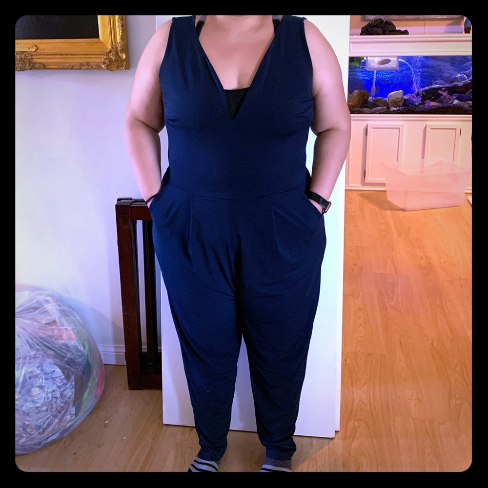Navy Blue Jumpsuit - A